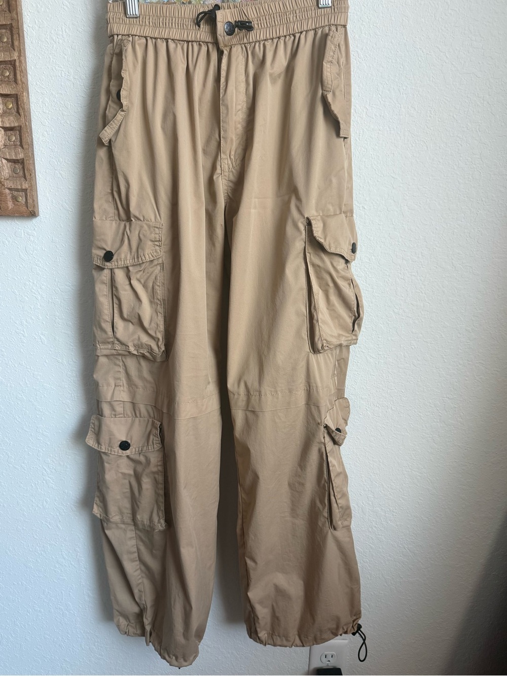 VBRT  Tan Cargo Pants - Relaxed Utility Style